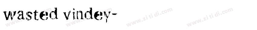 wasted vindey字体转换